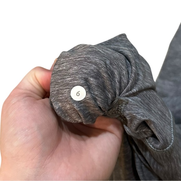 Lululemon Align Cropped Wide Leg Gaucho Pants Grey Pleated - Picture 4 of 4